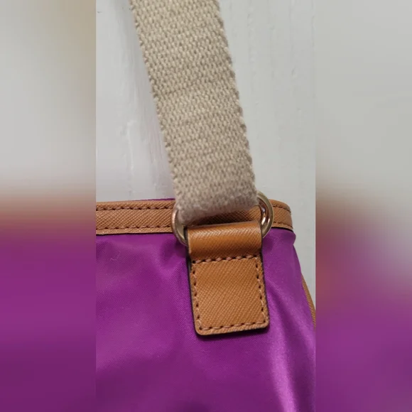Michael Kors Nylon And Leather Crossbody Purse - Picture 7 of 15